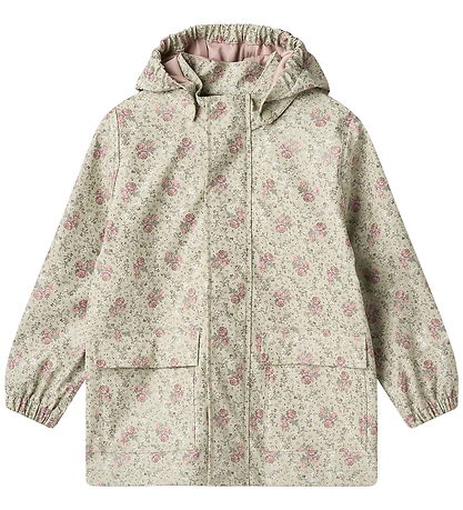 Wheat Regenjacke - Ollo - Slightly Green Blumen