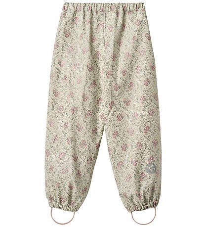 Wheat Regenbroek - Olo - Licht Green Bloemen