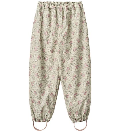 Wheat Regenbroek - Olo - Licht Green Bloemen