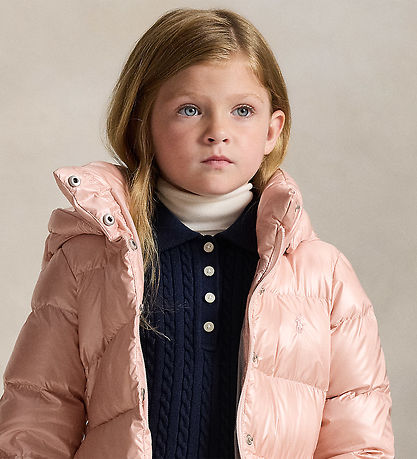 Polo Ralph Lauren Dún jakki - Celia - Vísbending um Bleikt Málml