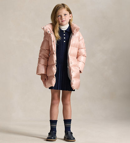 Polo Ralph Lauren Dún jakki - Celia - Vísbending um Bleikt Málml