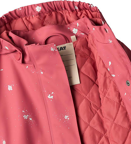Wheat Rain Jacket w. Thermal - PU - Rika - Floating Flowers
