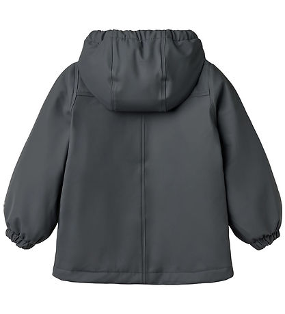 Wheat Rain Jacket w. Termo - PU - Aju - Greyblue