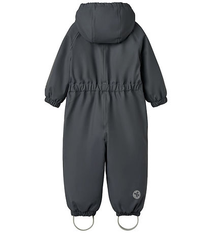 Wheat Rainsuit w. Termo - PU - Aiko - Greyblue