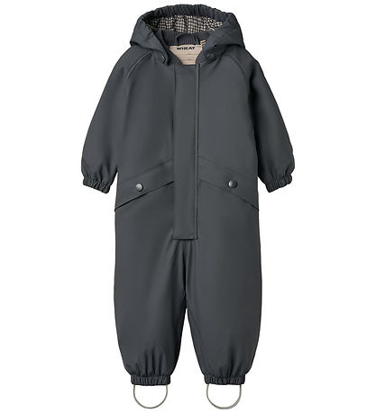 Wheat Rainsuit w. Termo - PU - Aiko - Greyblue