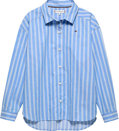Tommy Hilfiger Skyrta - Stripe - Light Duftkenndar Blue Rendur