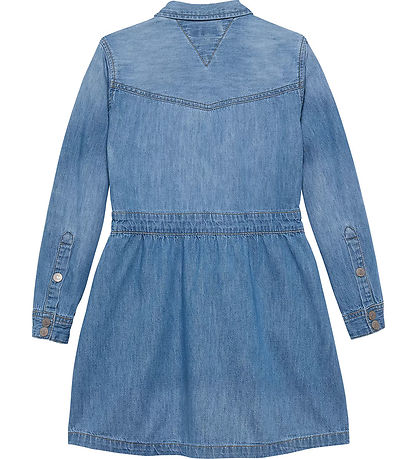 Tommy Hilfiger Kjóll - Gallaefni - Vicosedenim Blue