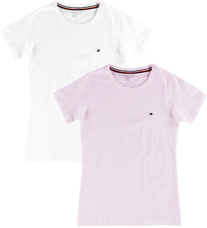 Tommy Hilfiger T-Shirt - 2er-Pack - White/Light Pink