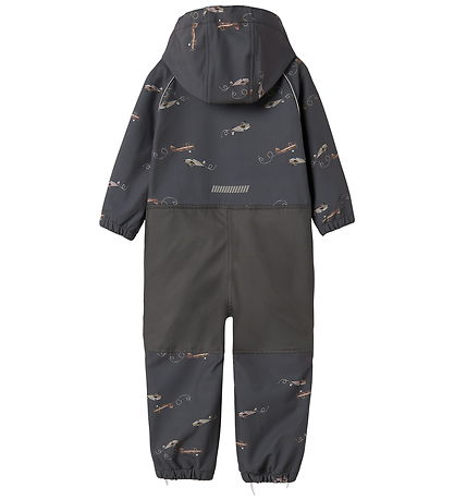Name It Softshell Suit w. Fleece - Noos - NmmAlfa08 - Grey Pente
