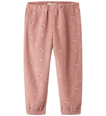 Lil' Atelier Fleece Jacket - NmfLaspectra - Misty Rose w. Flower