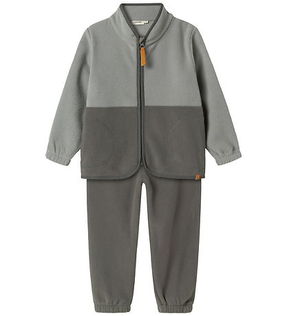 Lil' Atelier Fleece Jacket - NmmLspectra - Ultimate Grey