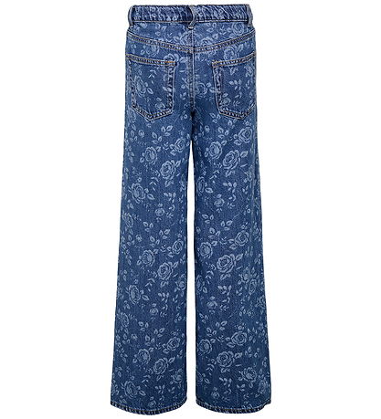Kids Only Jeans - KogHope - Medium+ Blue Denim w. Flowers