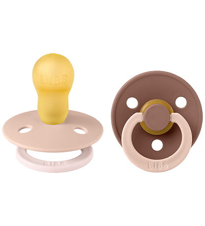 BIBS Colour Schnuller - Gr. 3 - 2er-Pack - Rund - Blush Waldmurm