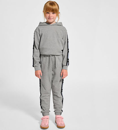 Hummel Sweatpants - HmlJR Dance - Grey Melange w. Logo
