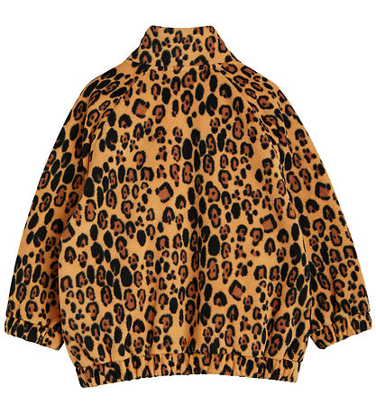 Mini Rodini Fleece Jacket - Leopard - Beige