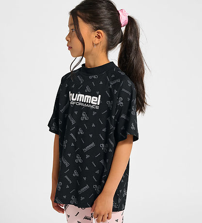 Hummel Stuttermabolur - HmlJR Dance - Black/Ebony M. Lógó
