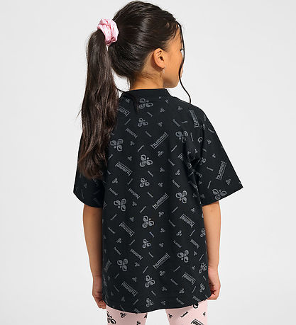 Hummel Stuttermabolur - HmlJR Dance - Black/Ebony M. Lógó