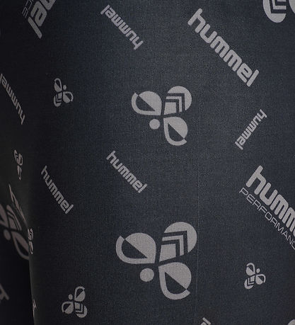 Hummel Cykelshorts - hmlJR - Black/Ebony m. Logo