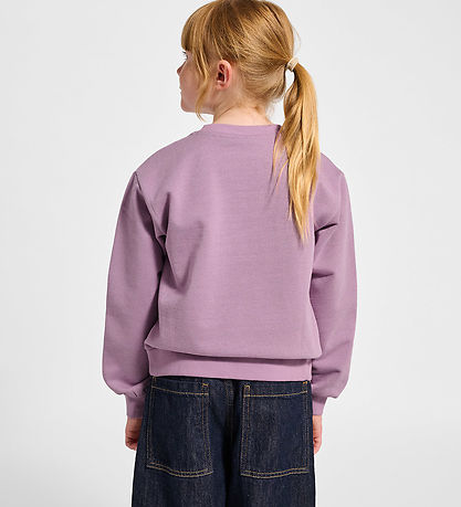 Hummel Sweatshirt - HmlJR Mouse - Lavender Mist/Glitter