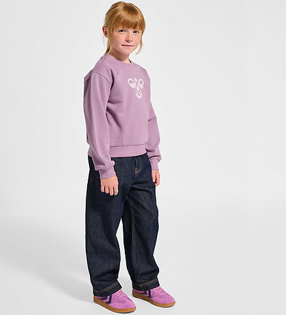 Hummel Sweatshirt - HmlJR Mouse - Lavender Mist/Glitter