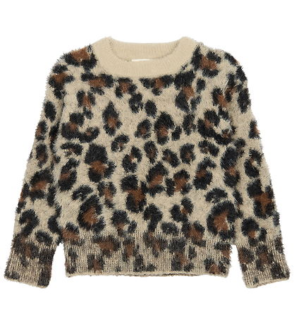 The New Blouse - Knitted - TnPamilla - Feather Gray AOP