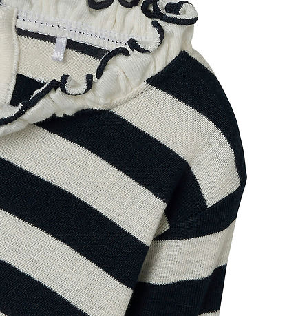 Name It Blouse - NmfPrakula - Dark Sapphire/Bright White