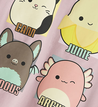 Name It Stuttermabolur - NkfMomi - Squishmallows - Cameo Bleikt