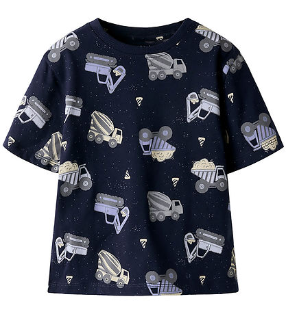 Name It Shorts Set - NmmHector - Navy Blazer/W Infinity