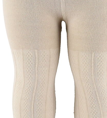 Wheat Tights - Wool - Karla - Offwhite w. Pattern