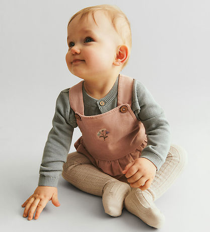 Wheat Tights - Wool - Karla - Offwhite w. Pattern