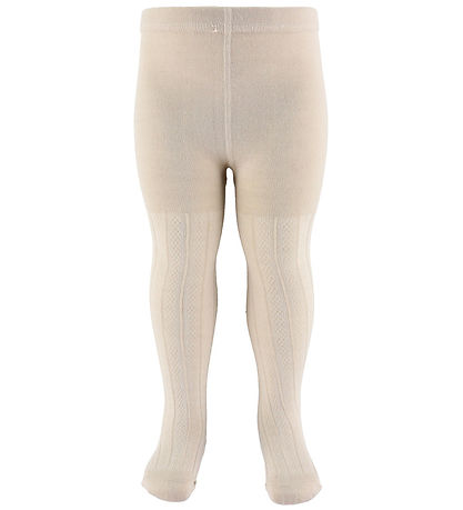 Wheat Tights - Wool - Karla - Offwhite w. Pattern