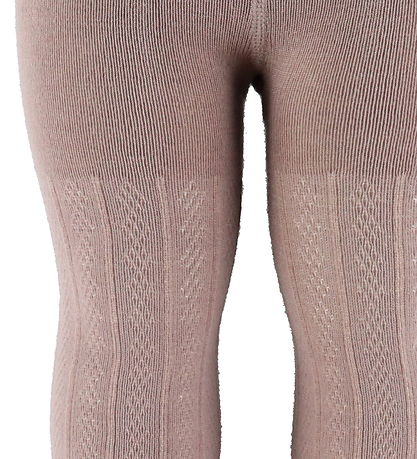Wheat Tights - Wool - Karla - Dry Rose w. Pattern