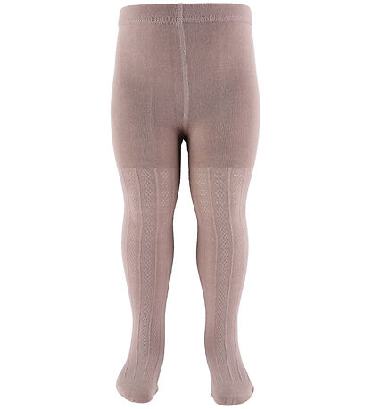Wheat Tights - Wool - Karla - Dry Rose w. Pattern