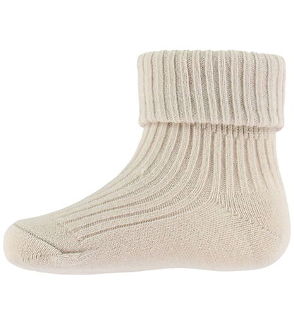 Wheat Sokkar - Ull - Rib - Ziggy - Offwhite