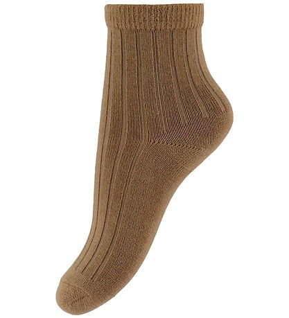 Wheat Socks - Wool - Rib - Wild - Caramel