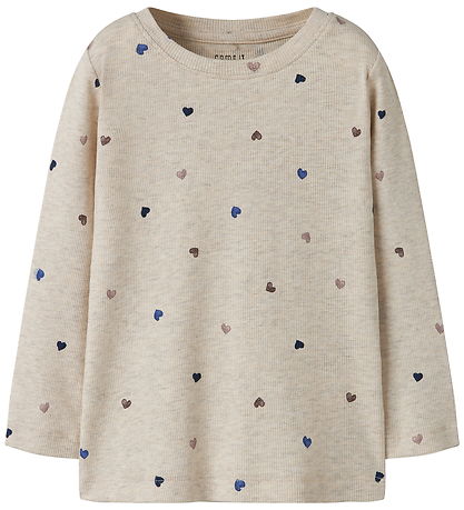 Blouse Name It - Rib - Noos - NmfNutti - Peyotl Mélange/Hearts