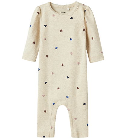 Name It Jumpsuit - Rib - NbfNutti - Peyote Melange