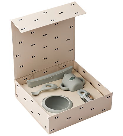 Liewood Baby Dinner Set - Silicone/Tritan - 5 Parts - Dove Blue
