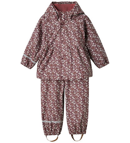 Name It Regnkläder m. Fleece - NmfDry - Fig