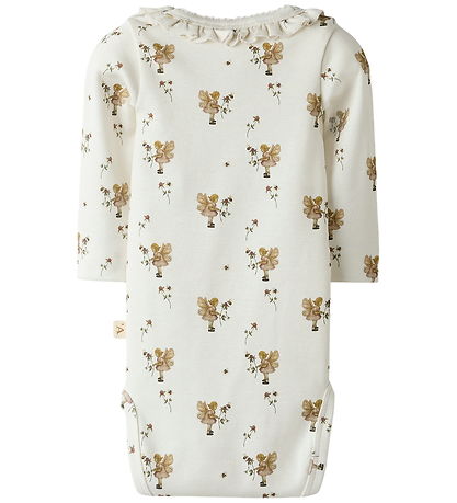 Lil' Atelier Bodysuit l/s - NbfLayo - Coconut Milk