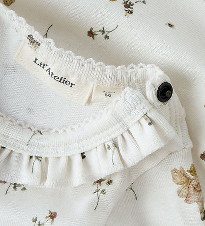 Lil' Atelier Bodysuit l/s - NbfLayo - Coconut Milk