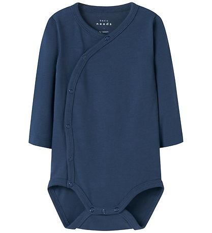Name It Wrap Bodysuit l/s - NbmVrolle - Insignia Blue