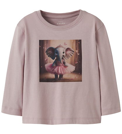 Name It Blouse - NmfVotea - Burnished Lilac/Ballerina Elephant