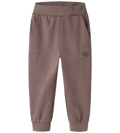 Name It Joggingbuxur - Nmfvima - Piparkorn/Heart Útsaumur