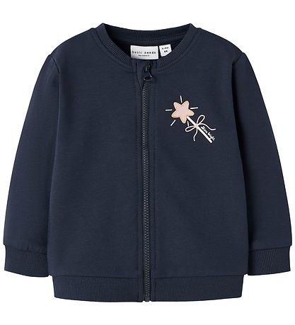 Name It Zip Sweatshirt - NbfVrillie - Navy Blazer/Star
