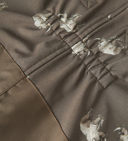 Name It Softshell Pants w. Fleece/Suspenders - NmmAlfa08 - Morel