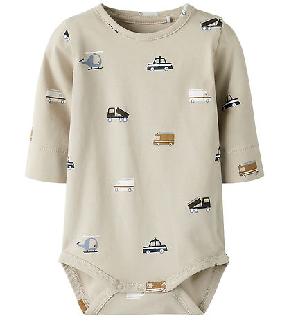 Name It Bodysuit l/s - NbmFeyan - Iceland Fossil