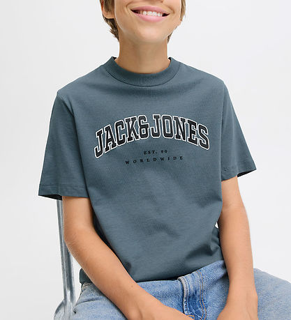 Jack & Jones Stuttermabolur - JjeCaleb - Stormsamt veður