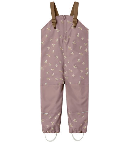 Name It Softshell Pants w. Fleece/Suspenders - NmfAlfa08 - Woodr