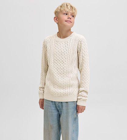 Jack & Jones Tröja - Stickad - JprBlusean - Silver Foder/Melange